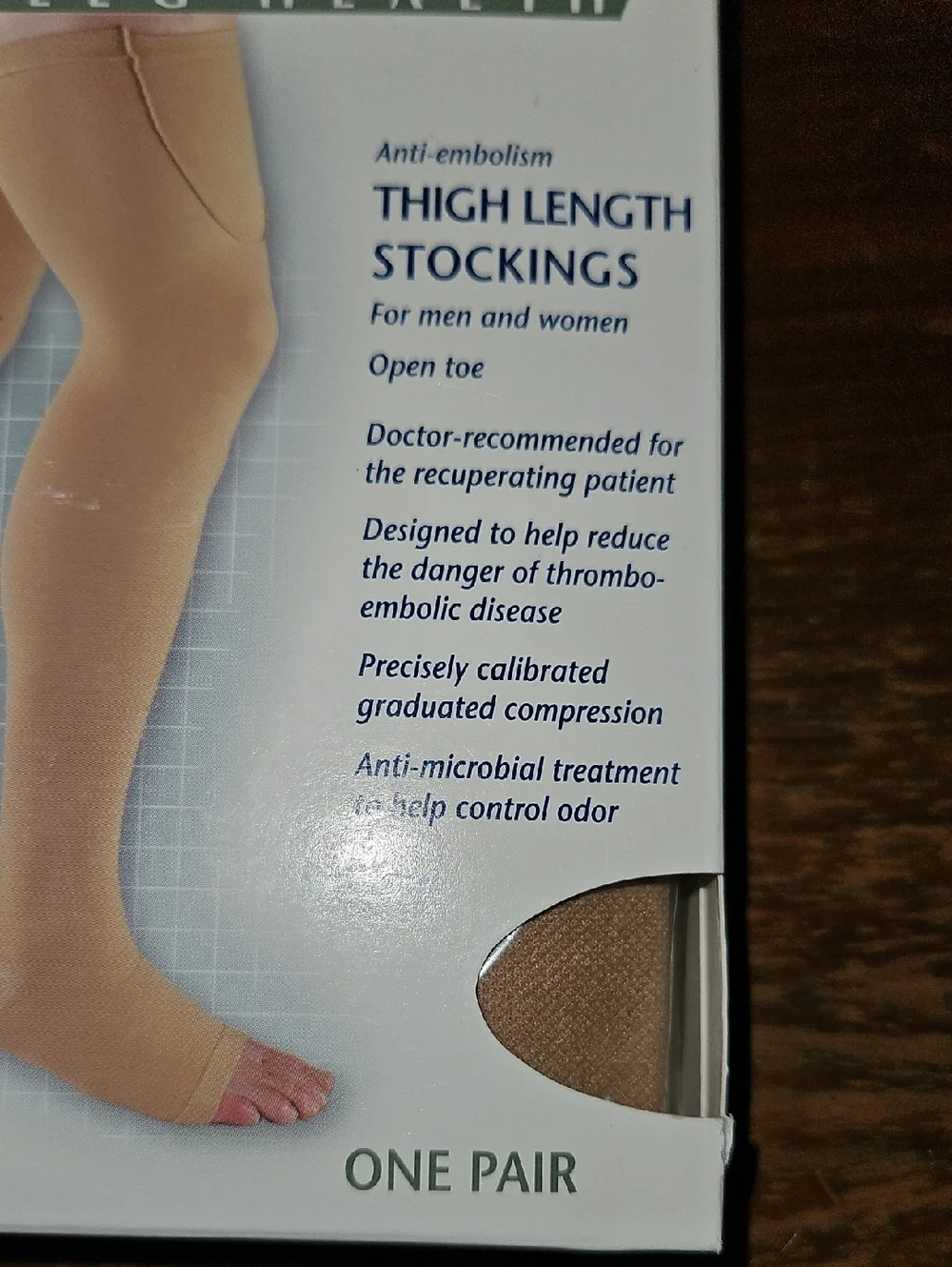 Truform 18 mmHg Compression Stockings for Men & Women Thigh High Length Small